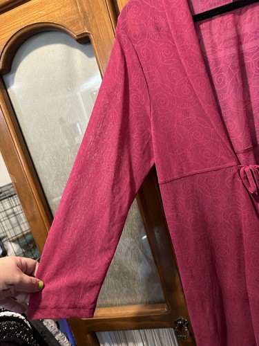 Taking Shape TS Plus Size S 16 Womens Sheer Pink Ladies 3/4 Jacket Cadigan Light - Picture 3 of 5