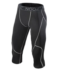 NOOZ Men's Pro Compression 3/4 Biking Running Short Tights Pants