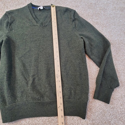 Gap Sweater Boys Large Pull Over Merino Wool Dark Green - Picture 2 of 11