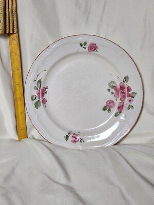 Vintage Gibson Roseland pink roses 7 1/8 Salad/bread/dessert plate 