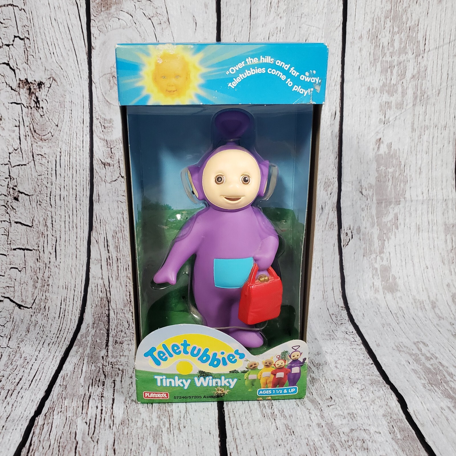 Playskool+Teletubbies+Tinky+Winky+With+Purse+Vinyl+Action+Figure+