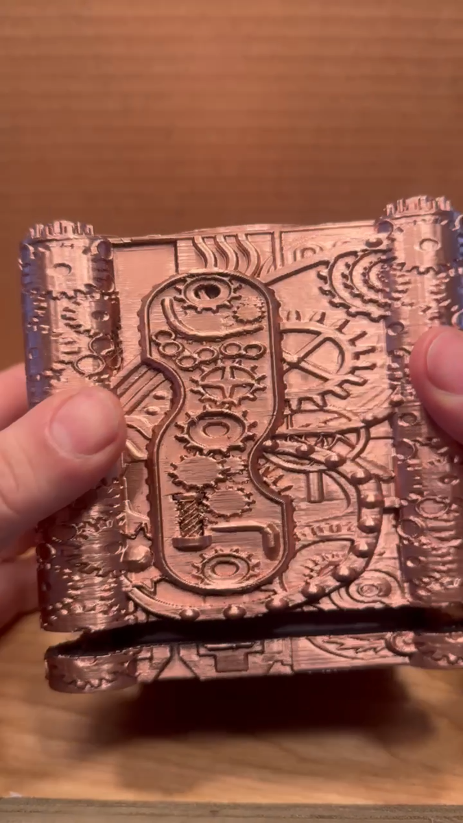 COMMANDER Steampunk Deck Box | Magic the Gathering Deck Box | MTG