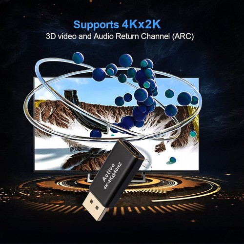 Active DisplayPort to HDMI Adapter 4K 60Hz DP to HDMI Male to Female Converter - Picture 5 of 12