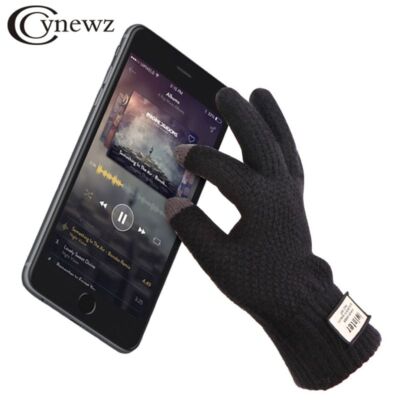 Knitted Winter Thick Gloves - Touch Screen Outdoor Glove Anti Slip Men Mitten