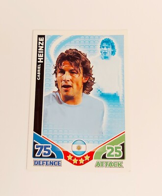 Match Attax WM 2010 Gabriel Heinze Argentinien Basiskarte