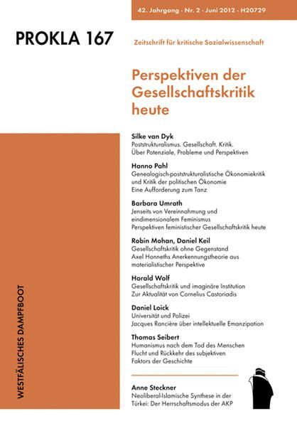 PROKLA 167: Perspektiven der Gesellschaftskritik heute: PROKLA 167 (PROKLA / Zei - Prokla, 167