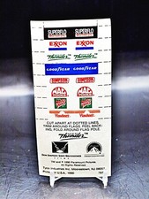 Tyco Days of Thunder Decal Sheet HTF