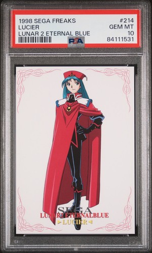 1998 Sega Freaks Lunar 2 Eternal Blue Lucier #214 PSA 10 | POP 1