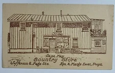 ca 1950s NJ Postcard Cape May Country Store Jefferson & Page Sts postally unused