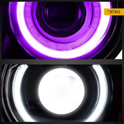 un par de faros LED indicador secuencial para Dodge Challenger 2008-2014 RGB - Imagen 10 de 12