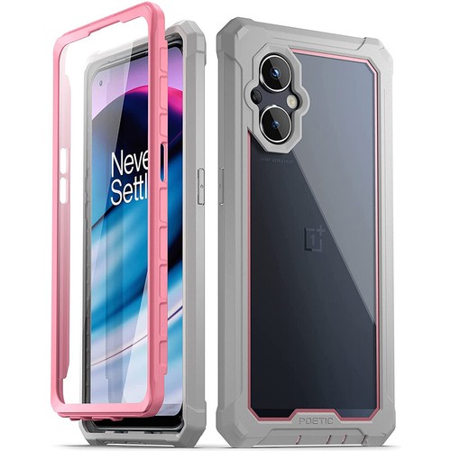 Funda Trasera Transparente Antigolpes 360 Cobertura Completa Rosa para OnePlus Nord N20 5G - Imagen 2 de 6