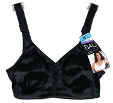 NEW BALI Size 34C Bra Black 3820 Double Support Wireless Cool Comfort