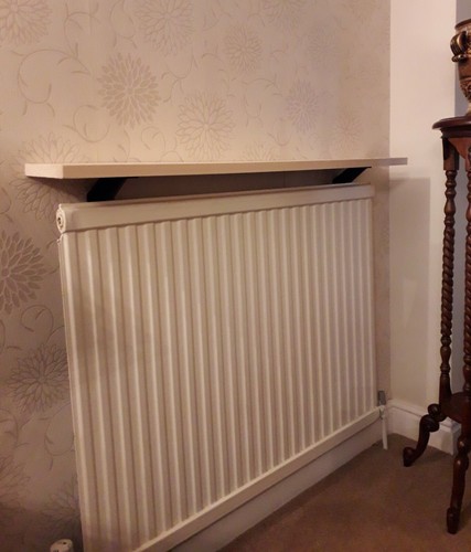 Radiator shelf bracket (2 pack), make a shelf to direct heat out into the room - Picture 5 of 6