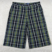 Southpole Plaid Long Baggy Shorts Size 20 Teens Youth Vintage Y2K Grunge Skater