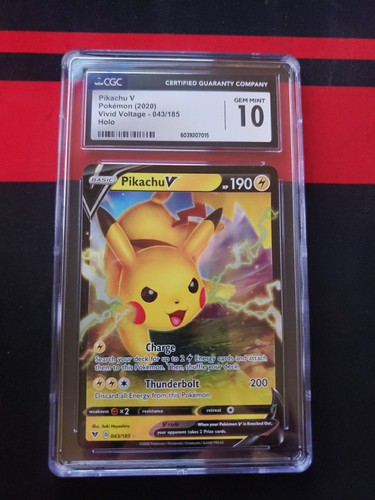 Pikachu V graded CGC 10 for sale on eBay