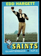 Edd Hargett 1971 Topps Rookie Card #226 New Orleans Saints VG-EX (No Creases). rookie card picture