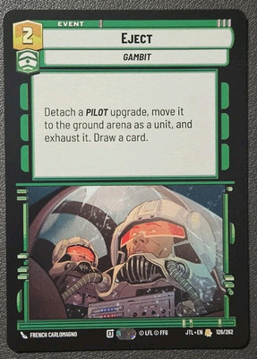 Star Wars Unlimited JTL Rare #126 Eject 