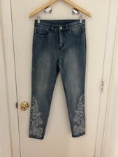 Soft Surroundings Jeans Size 4 Ankle Skinny Studded Embellishment