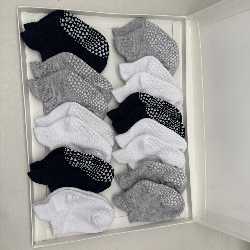 Calcetines Goldbug Tiny Treads - Calcetines con empuñaduras para bebé 10 pares 3 colores *LEER... Foto 2 de 4