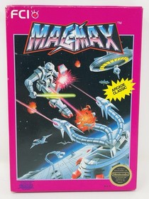 MAGMAX Authentic Nintendo 1988 NES CIB Complete Video Game, Box And Manual