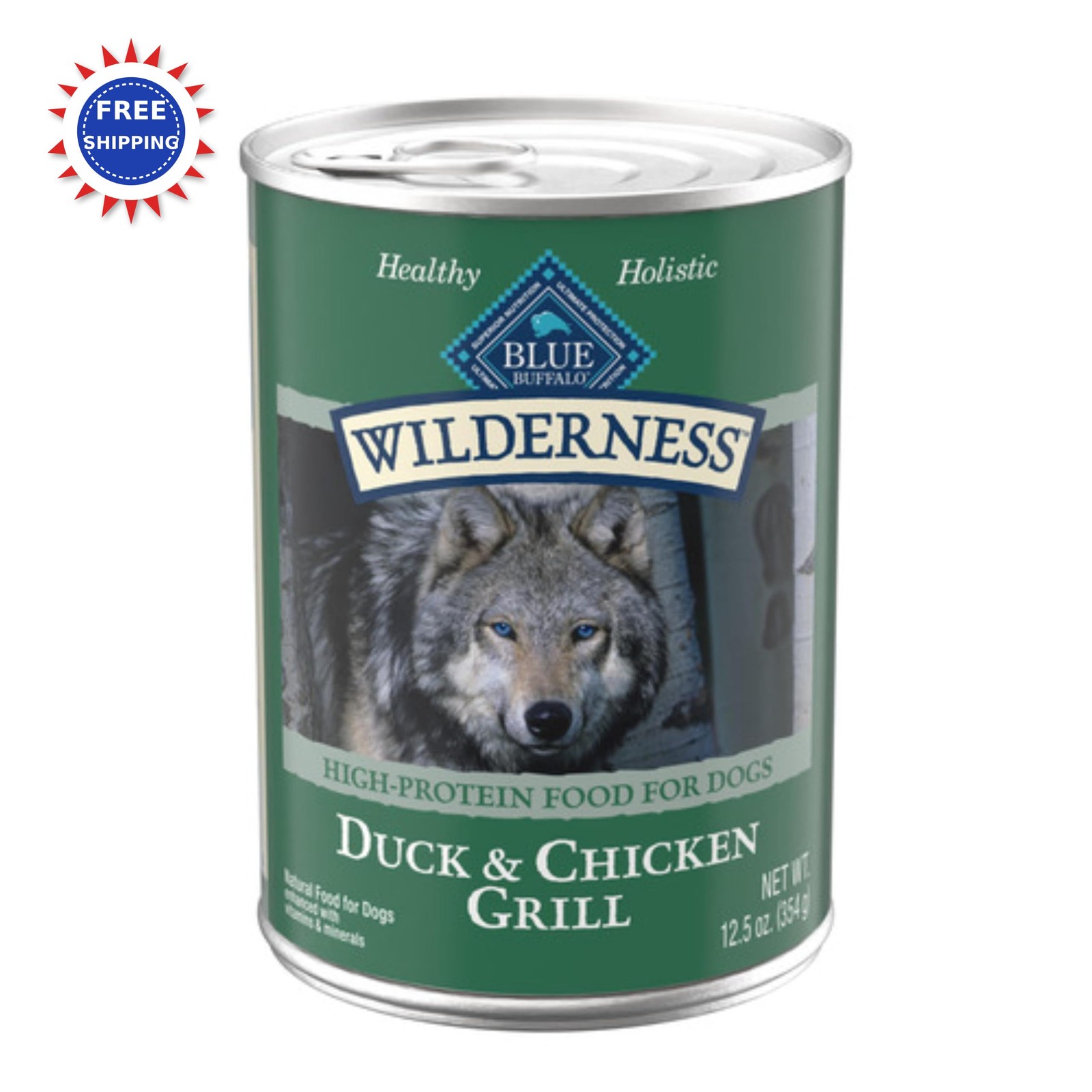 Canned Blue Buffalo Wilderness Adult Wet High Protein Grain Grain-free