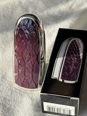 Guerlain Rouge G Double Mirror Cap Lipstick Case Hype Purple Shine Stick