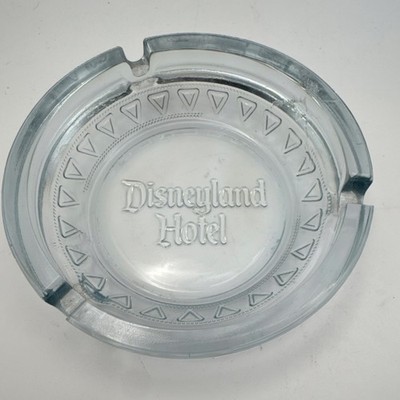 Disneyland Hotel Glass Car Ashtray Collectible Souvenir Vintage Memorabilia