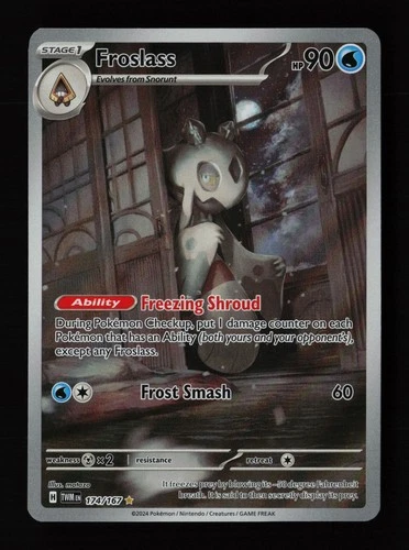 Froslass 174/167 Illustration Rare Twilight Masquerade Pokemon Cards
