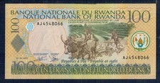 Rwanda - 100 Franci 2003 - Fiori Di Stampa - GIAN4