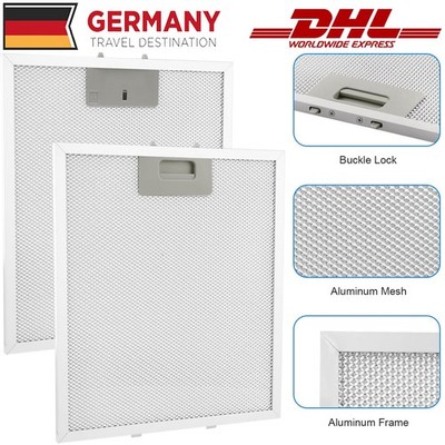 2 Stück Metallfettfilter Dunstabzugsh für Bauknecht 480122102168 AEG 4055250429