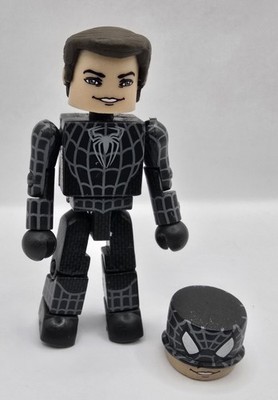 Marvel Minimates Spider-Man 3 Movie UNMASKED BLACK-SUITED SPIDER-MAN 2''