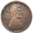 1915-S Lincoln Wheat Penny Extremely Fine (XF) Damaged
