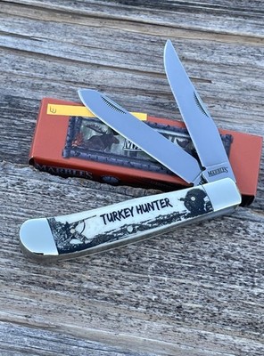 MARBLES *e NATURAL TURKEY HUNTER TRAPPER KNIFE KNIVES