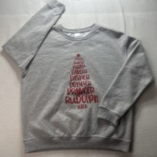 Women  s Christmas Holiday Shirt, Nine Reindeer Name, Shirt Size M