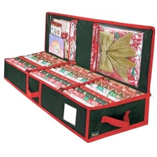  SOFT Christmas Wrapping Paper Storage Bag, 40" Durable PE Gift Wrap Storage 