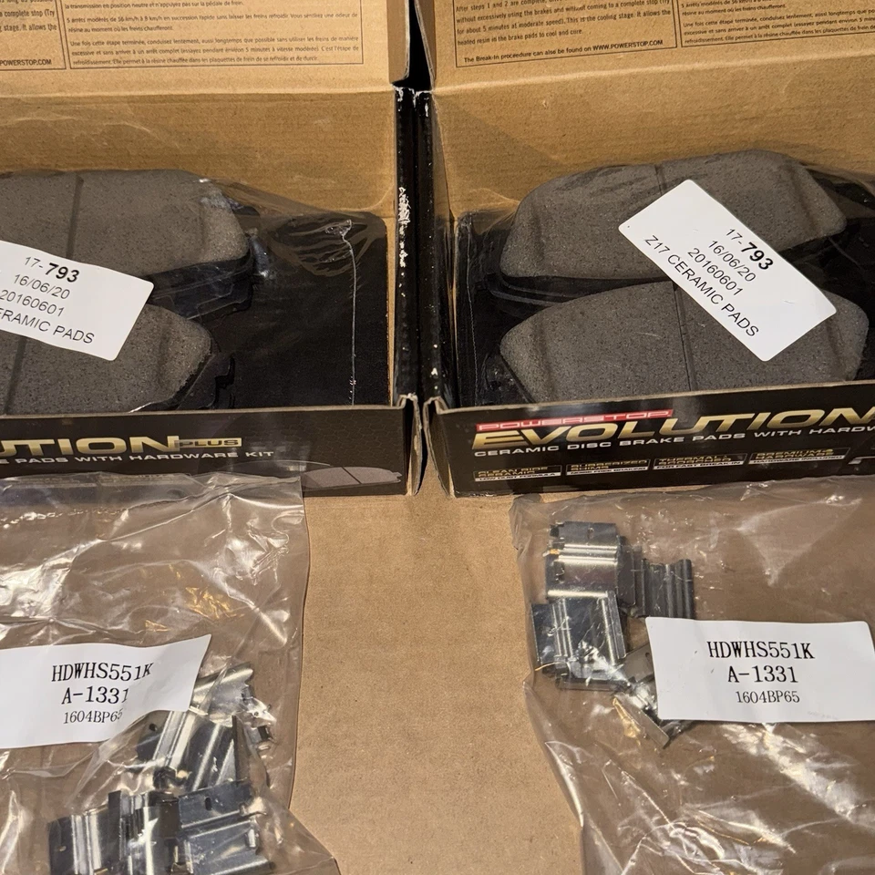 17793 本田奥德赛 1999 - 2004 年前陶瓷刹车片一对两 (2) Z17-793 — 第 3/3 张图片