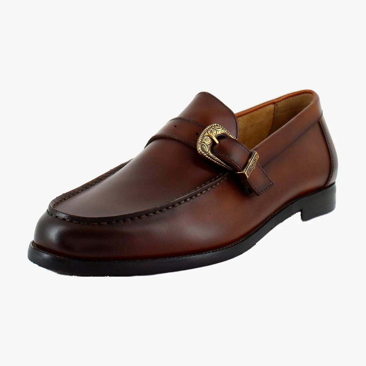 Steve Madden Slip-On Loafers Steve Madden  Men’s 8.5 Brown Leather Y2k QUINCEY Brown Leather Slip-On Men main image 3