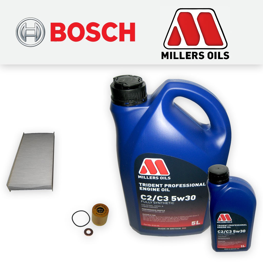 SERVICE KIT for RANGE ROVER EVOQUE (L538) 2.2 D OIL CABIN FILTERS +OIL 2011-2015