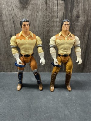 1986 Mattel Filmation MARSHAL BRAVESTARR Quick-Draw Action Figure Lot x2
