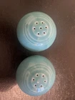 Fiestaware Teal/Turquoise Ball Salt and Pepper Shakers 2.5"