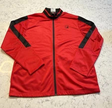 Men’s And1 Red Full Zip Athletic Track Jacket Size XL