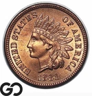 1881 Indian Head Cent Penny, Lustrous RED, Premium Quality Superb Gem BU++ RD!