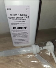 Dunkin Donuts Secret flavored  Energy Syrup 6...