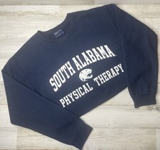 MV SPORTS South Alabama Jaguars Physical Therapy Blue Crewneck Sweatshirt Sz: S