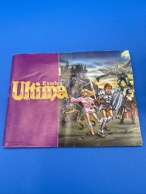 Ultima Exodus Nintendo NES Game Cartridge With Manual 1989 Tested