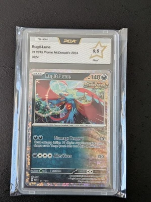 Pokémon JCC Rugit-Lune 011/015 Promo McDonald's 2024 FR Carte gradée PCA 9.5 - Photo 1/2