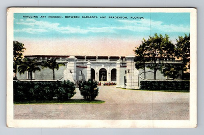#ad Bradenton FL Florida Ringling Art Museum Antique Vintage Souvenir Postcard $0.99