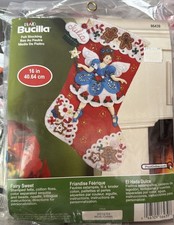 86439 BUCILLA "FAIRY SWEET" CANDY 16" FELT STOCKING KIT - NIP CUTE