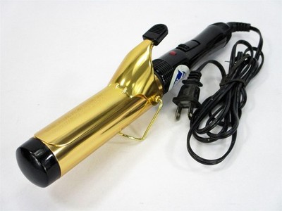 Super Jumbo 1 1/2'' Curling Hair iron 2 settings 24K Gold Solid Gold WSG112CP