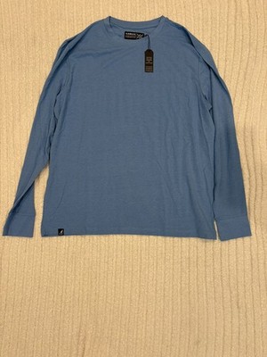 BRAND NEW W TAG Kangol Mens Long Sleeves T Shirt Blue Size XL
